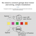1Set Tuya WiFi Smart Garage Door Opener WiFi Smart Garage Door Opener Plastic for Alexa Home for Warehouse Garage (US). 