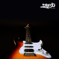 Jet Guitars JS 600 BS HSS Roasted Maple Sunburst w/ Gigbag. 