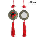 Chinese Feng Shui Mirror Yin Yang Bagua Mirror with Chinese Knot Hanging Decor. 