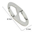 SuperRide Carabiner Keychain Portable Double-headed Carabiner Buckle Key Chain Clip for Camping Gear Rustproof Lightweight 4pcs Set Carabiner. 