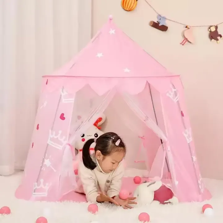 Toys World | 🏰 Princess & Prince Kids Play Tent – Foldable Indoor ...