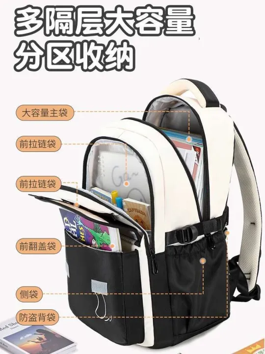 Lightweight%20Burden-Reducing%20Backpack%20for%20Middle%20Girls%202025%20New%20Model%20High%20School%20Students%20Grades%203-6%20Large%20Capacity%20Double%20Shoulder%20Bag%20-%20Image%203