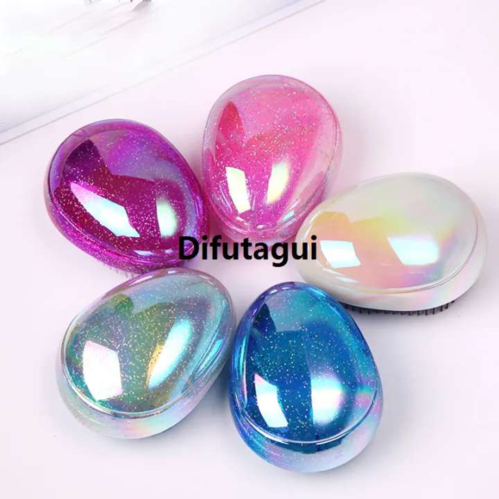 Difutagui%20Marbling%20Egg%20Shape%20Glitter%20Straight%20Hair%20Brush%20Anti-knotting%20Hair%20Luxury%20Smoothing%20Combs%20Anti%20Static%20Massage%20Hairbrush%20Tangle%20Hair%20Care%20-%20Image%204