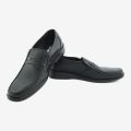 Fashion Men Loafers Black Genuine Leather Slip-On Men's Dress Shoes Wedding Party Formal Suit Shoe Men(074). 