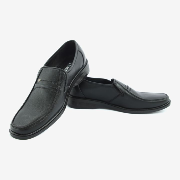 Fashion Men Loafers Black Genuine Leather Slip-On Men's Dress Shoes Wedding Party Formal Suit Shoe Men(074)