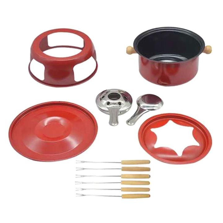 ARELENE%20Red%20Mini%20Stainless%20Steel%20Fondue%20Pot%20Set%20Cheese%20Chocolate%20Fondue%206%20Dipping%20Forks%20and%20Removable%20Pot%20Melts%20Candy%20Sauce%20Dip%20-%20Image%205