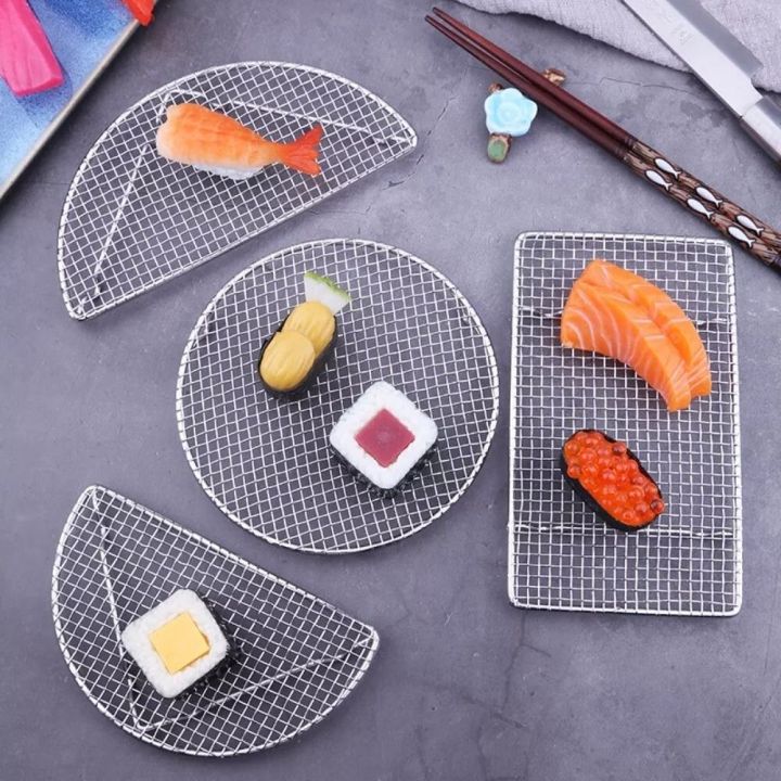 New Semi -Circular/Round Tempura Frying Net Stainless Steel Durable ...