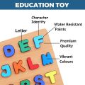 Wooden English Alphabets Blocks For Kids, Alphabets For Kids Puzzles Learning Educational Montosseri Toy. 