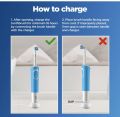 Oral B Electric Toothbrush For Adults Vitality Model  Rechargeable Blue Color Criss Cross Action Powered By Braun. 