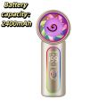 Portable Lightweight Mini Handheld Fan Mini Size Powerful Turbo Airflow Rechargeable Fan Rechargeable Compact Design Powerful Turbo Fan Travel. 