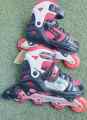 Roller Skets Shoes Adjustable  38-41 Europian Size in Red and Black Colour By Mitrata. 