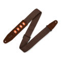 Levy's Leathers MC2PH-BRN 2-inch Cotton Pickholder Guitar Strap - Brown. 