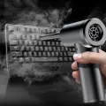 Geevorks 2-in-1 Dust Blower Air Pump Cordless Electric Air Duster with 4 Nozzles for Air Conditioner Computer Keyboard Cleaning. 