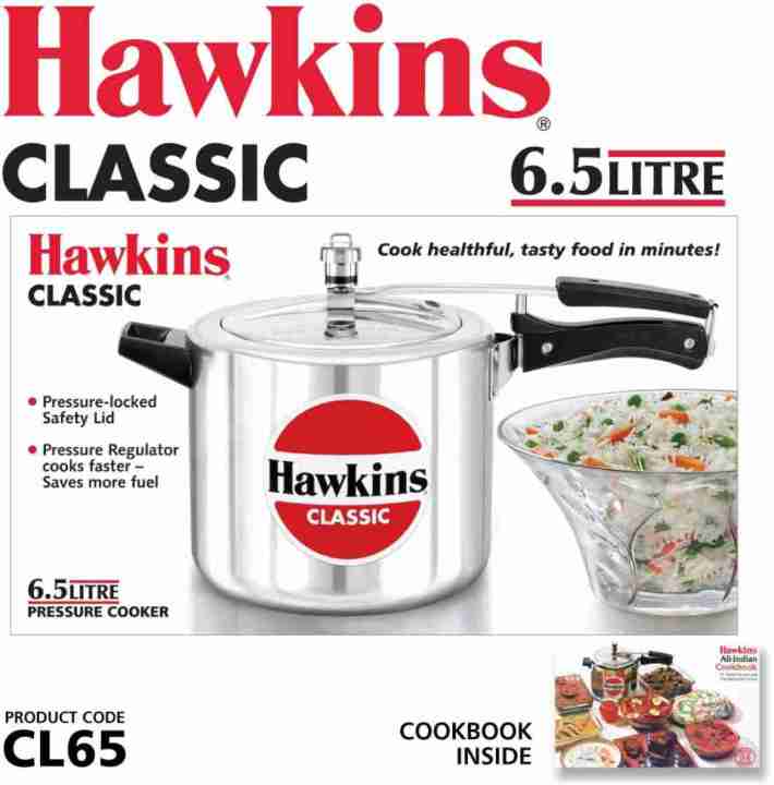 Hawkins%20Classic%20Pressure%20Cooker%20(CL65)%206.5%20L%20Capacity%20(Aluminium)%20-%20Image%202