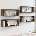 Rectangle Wall Shelves Set Of Four. 