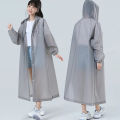 Adult Hooded Poncho One-piece Long Raincoat Reusable Men's And Women's Waterproof Raincoat Outdoor Travel Transparent Raincoat Netiie. 