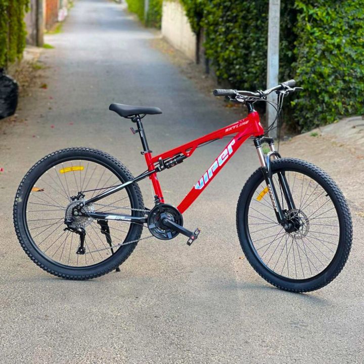 Viper Skyline 3x9 Speed A5 MTB Bike – 27.5” Wheels, Dual Suspension, Mechanical Disc Brakes, Internal Wiring, Off-Road Beast