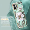 Hontinga for Infinix Zero X Zero X Pro Back Cover Luxury 6D Plating Cartoon Flower Soft Silicone Phone Case. 