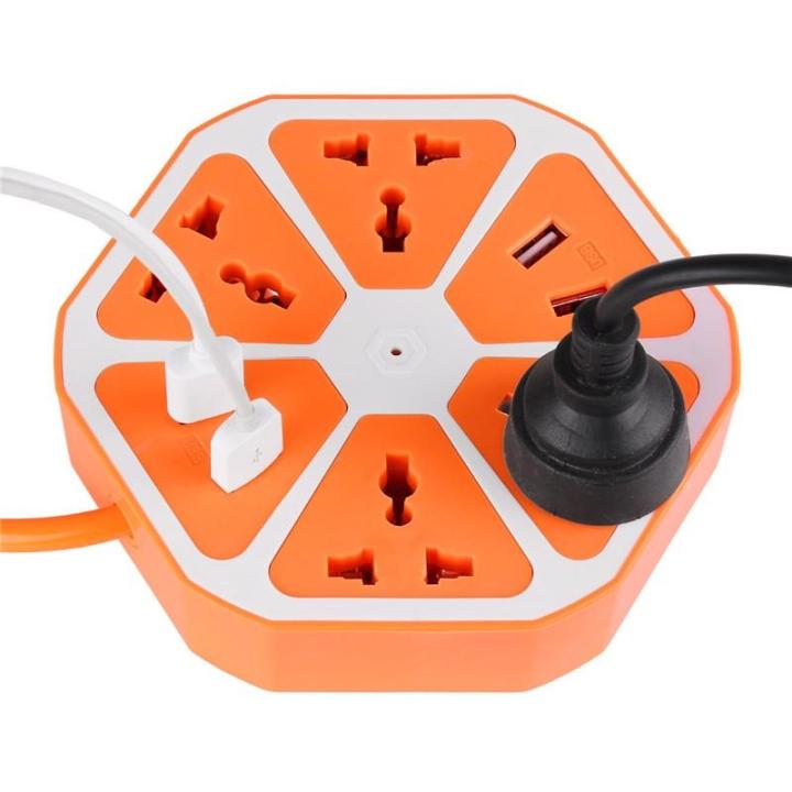 4%20USB%20Hexagon%20Power%20Socket%20Extension%20Plug%20Electrical%20Outlet%20-%20Image%203