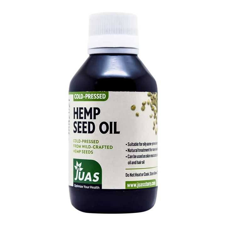 JUAS Hemp Seed Oil - Cold Pressed - 120 ml