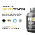 MuscleBlaze Biozyme Performance Whey Protein 2kg Chocolate Flavor Labdoor USA Certified with 25g Protein 11.75g EAA 5.5g BCAA 4.4g Glutamine. 