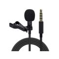 Lavalier Lapel Mic Clip-on 6m  Microphone Mini 3.5mm For Mobile Phone PC Recording. 