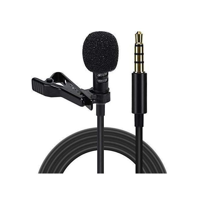 Lavalier Lapel Mic Clip-on 6m  Microphone Mini 3.5mm For Mobile Phone PC Recording
