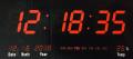 Large Digital Display Watch Led Wall Clock With Date And Temperature (Black). 