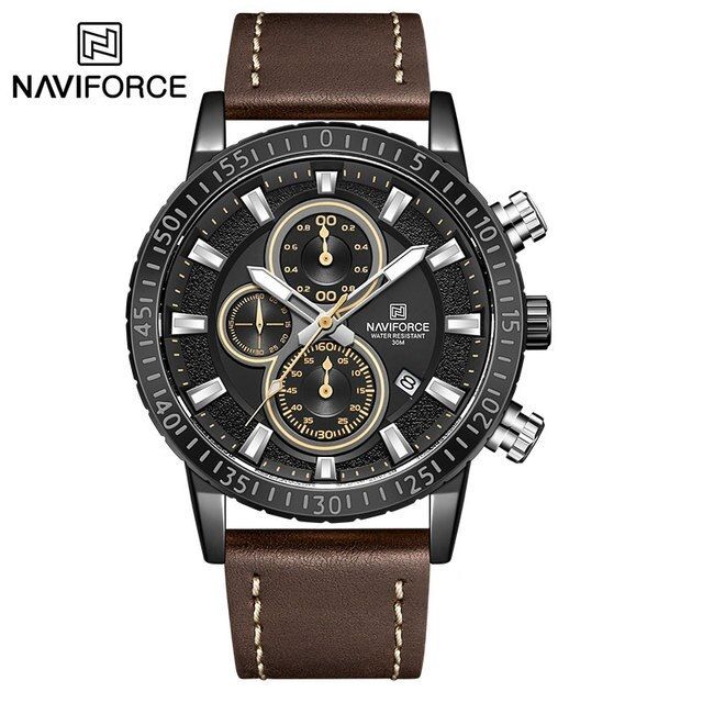 NAVIFORCE%20NF8003%20Watch%20Genuine%20Leather%20Business%20Waterproof%20Watch%20for%20Men%20Fashion%20Quartz%20Date%20Display%20Chronograph%20Relogio%20Masculino%20-%20Image%204