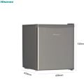 Hisense 55L Single Door Mini Refrigerator- Grey (RS-06dr4SA). 