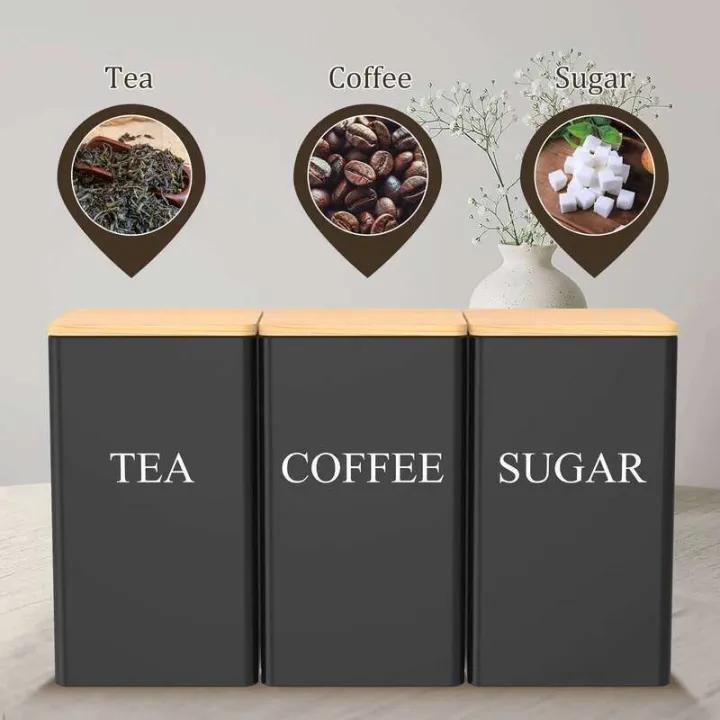 Canister%20Set%20Coffee%20Sugar%20and%20Tea%20Storage%20Container%20Metal%20with%20Bamboo%20Lid%20Square%20Black%20Snack%20Jars%20Kitchen%201000%20ML%20-%20Image%205