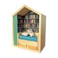 Mini Bookshelf for Mini Books, Mini Bookshelf Ornament. 
