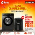 Samsung 9kg AI Wifi Eco bubble Super Spped Front Loading Washing Machine WW90DG5U24AXIM  - Big Digital+Free Air Fryer. 