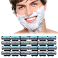 24PCS Replaceable Shaver Blades Refills Manual 3 Blades Refills 3 Mens Refills Shaver Blades Set Kit. 