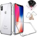 iPhone X / XS Shockproof Transparent Back Cover - Transparent Shockproof TPU Case - Mobihub. 