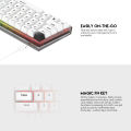 Fantech MAXFIT61 FROST Wireless Gaming Keyboard RGB 3 Mode Universal Hotswap. 