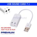 USB Sound Adapter 7.1 USB Sound Card Virtual 3D External USB Microphone USB Audio 3.5mm Jack For Laptop PC Earphone Notebook D1P3. 