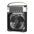 Portable AC Fan: 3 Speeds, 600ML, Colorful Lights. 