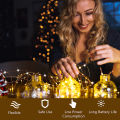 Waterproof Fairy Light CR2032 Battery-powered LED Mini Christmas Lights Copper String Lights Wedding Wreath Party. 