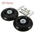 1Set Durable Replacement 40mm/43mm/54mm/60mm/64mm/70mm Axles Repair Kit Travel Luggage Wheels Suitcase Parts Axles With Screw. 