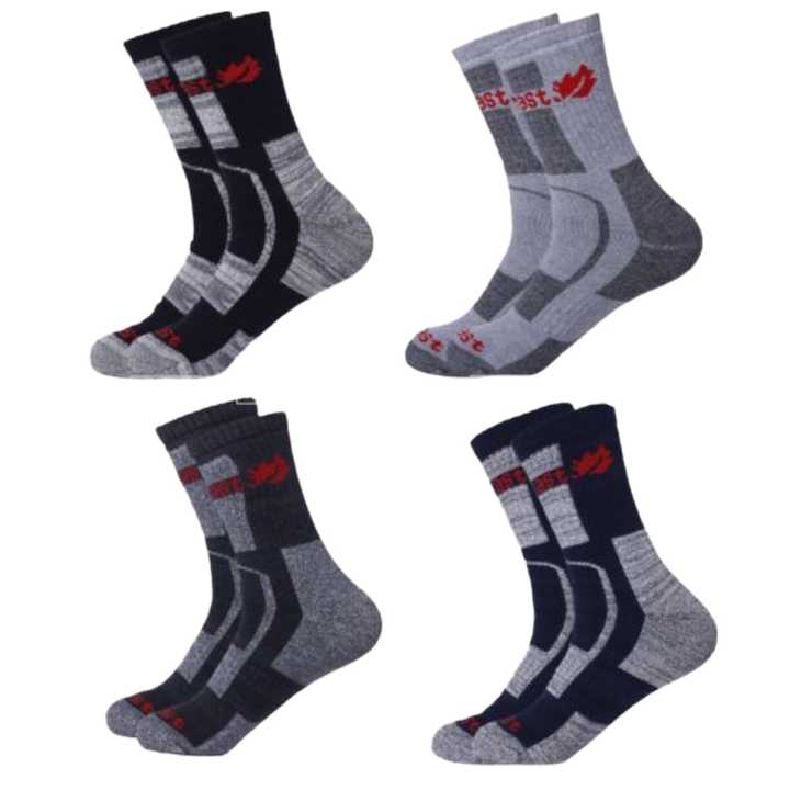 Combo Pack Of 4 Thick Outlast Coolmax Trekking Socks