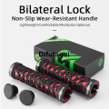 Difutagui ROCKBROS Cycling Bike Bicycle Handlebar Grips Rubber Lock-on Light Luxury Grip For MTB Folding Bike Fixed Design Bike Parts Fit 2.22cm. 