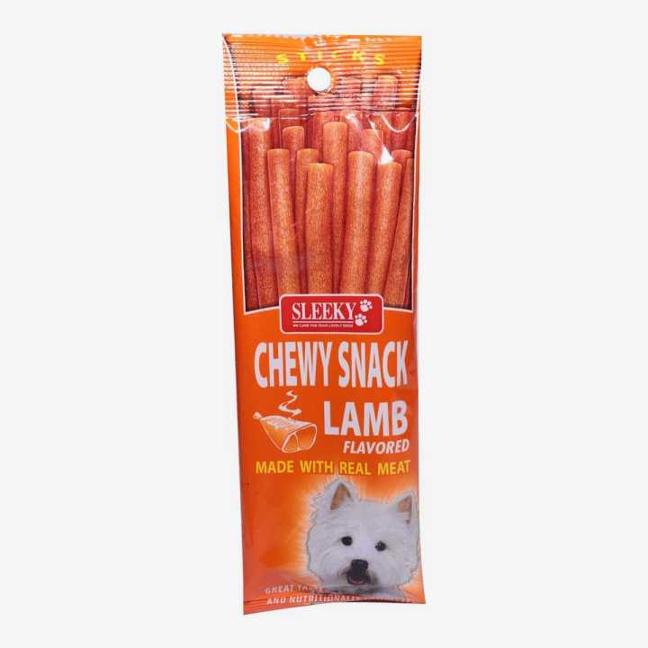 Sleeky Chewy Snack Lamb Flavored Dog Treats 50 g