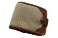 Hemp Cotton and Pure Leather Mix Wallet For Men | Men's Wallet. 