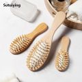 Sutuiying Wood Airbag Comb Professional Hair Anti-Loss Hot Selling Massage Brush Hairbrush Scalp Care. 