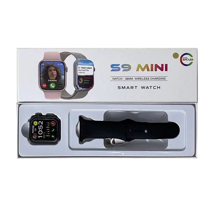 S9 Mini Series 9 Bluetooth Call Smart Watch Heart Rate Detection Weather Forecast Waterproof Smartwatch Wireless Charging