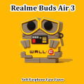 Original For Realme Buds Air 3 cartoon Silicone Earphone Case Cover Shock resistant NO.3. 