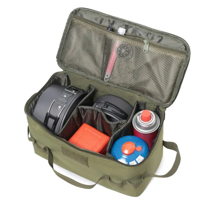 fasdaga%202X%20Outdoor%20Camping%20Storage%20Bag%20Gas%20Stove%20Canister%20Pot%20Carry%20Bag%20Picnic%20Bag%20Cookware%20Utensils%20Organizer%20Green%20-%20Image%203