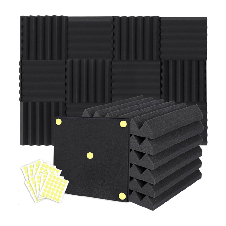 24 Packs Acoustic Foam Panels Wedge 2 X 12 X 12 inch | Daraz.com.np
