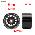 Sutuiying 1/10 RC Crawler CNC Aluminum Alloy 2.2| Beadlock Wheels Rim Luxury for TRX4 TRX6 D90 Axial SCX10 Wraith Capra 1.9 RGT EX86100. 